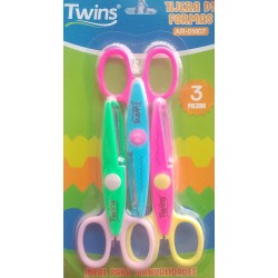 Tijeras de Formas x 3 Twins 6.3''