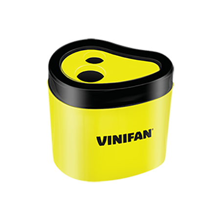 Tajador Doble De Plástico Vinifan Con Depósito Neón
