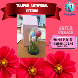 TULIPANES ARTIFICIAL ETERNO ✨🌷(DOCENA)