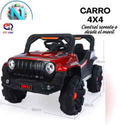 CARRO 4X4 A CONTROL REMOTO