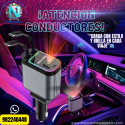 CARGADOR PARA AUTO CON PROYECTOR LED