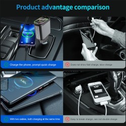 CARGADOR PARA AUTO CON PROYECTOR LED