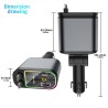 CARGADOR PARA AUTO CON PROYECTOR LED