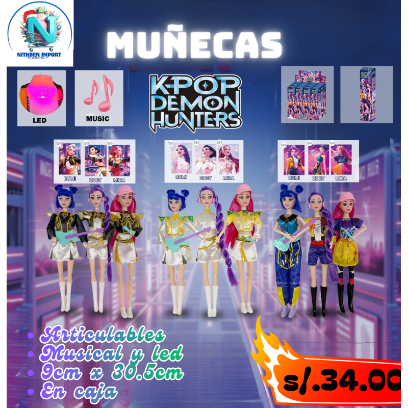 MUÑECA K POP DEMON MUÑECA K POP DEMON