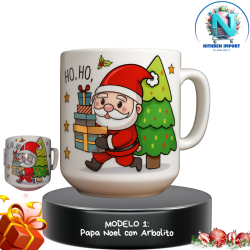 TAZAS NAVIDEÑAS LOSA 610ML 🍵
