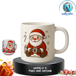 TAZAS NAVIDEÑAS LOSA 610ML 🍵