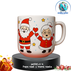 TAZAS NAVIDEÑAS LOSA 610ML 🍵​ (POR MAYOR)