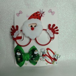 SET LENTES NAVIDEÑOS + GANCHITOS🎀​😎​  (POR MAYOR)