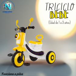 TRICICLO BEBE - PILAS