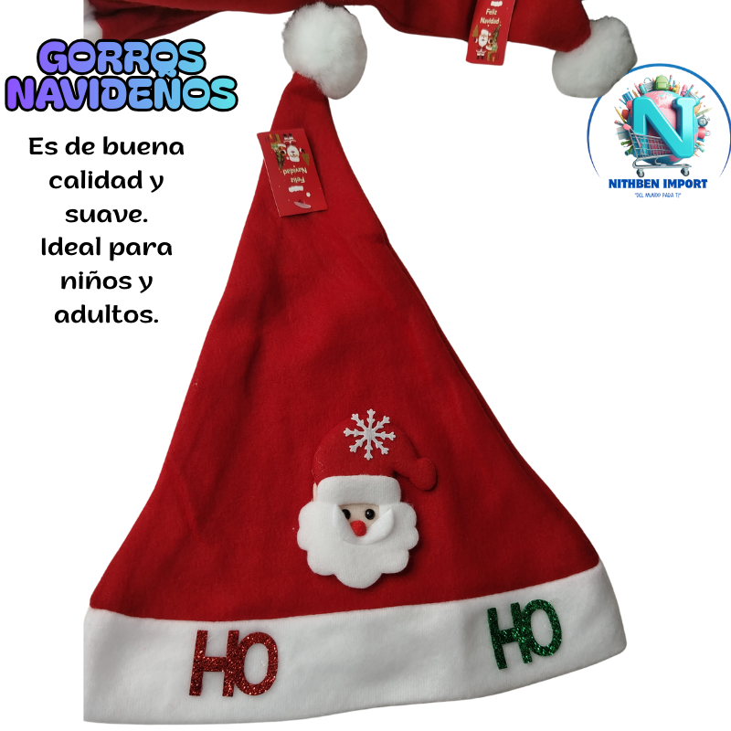 GORRO NAVIDEÑO X UNIDAD🎅
