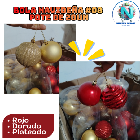 ESFERAS NAVIDEÑAS N08 (BOLA NAVIDEÑA)