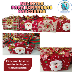 BOLSITAS NAVIDEÑAS (TIPO CARTERITA)