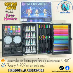 🎨✨ SET DE ARTE 131 PIEZAS – KPOP HUNTRIX