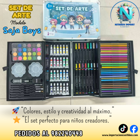 🎨✨ SET DE ARTE 131 PIEZAS – SAJA BOYS