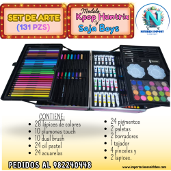 🎨✨ SET DE ARTE 131 PIEZAS – SAJA BOYS