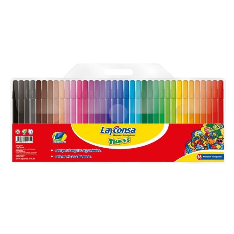 Plumones Layconsa x 36 und
