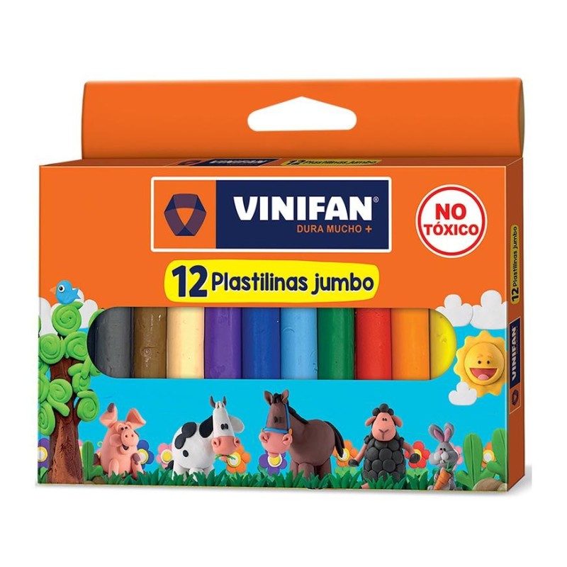 Plastilina Jumbo Vinifan X 12 Und