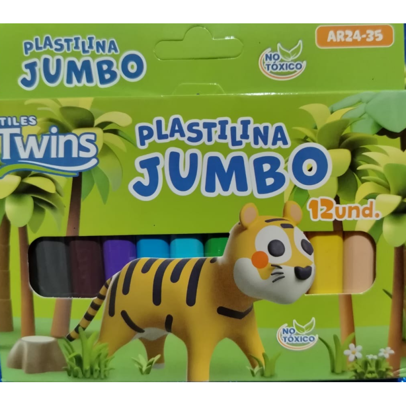 Plastilina Jumbo Twins x 12 und