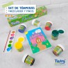 Temperas Twins x 7 und + Paleta + Pincel