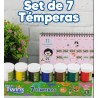Temperas Twins x 7 und + Paleta + Pincel
