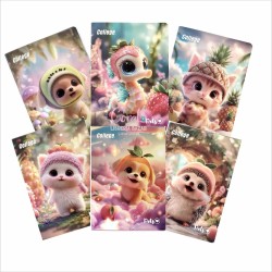 CUADERNO COLLEGE PETS TRIPLE RENGLON A-4