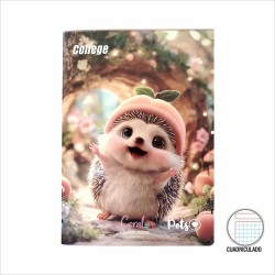 CUADERNO COLLEGE PETS TRIPLE RENGLON A-4