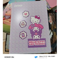 CUADERNO COLLEGE HELLO KITTY/KUROMI